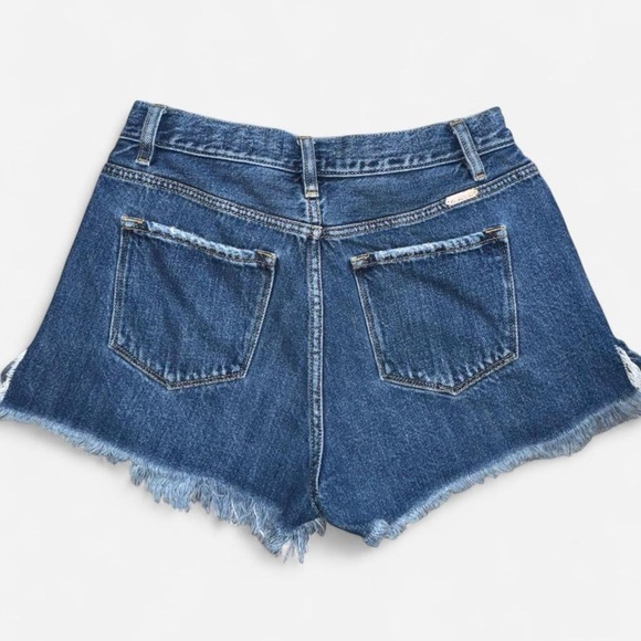 KanCan Ultra High Rise Distressed Denim Cutoff Shorts - Picture 7 of 7